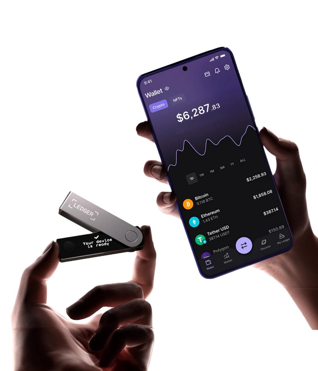 Ledger Nano X Onyx Black detail view